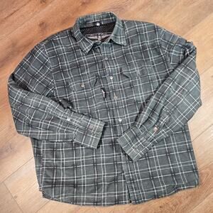 Street & Steel Motorcycle Jacket Men’s XL Aramid Reinforced Flannel Biker Riding